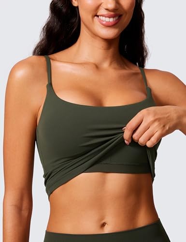 CRZ YOGA Butterlift Scoop Neck Crop Tank Top