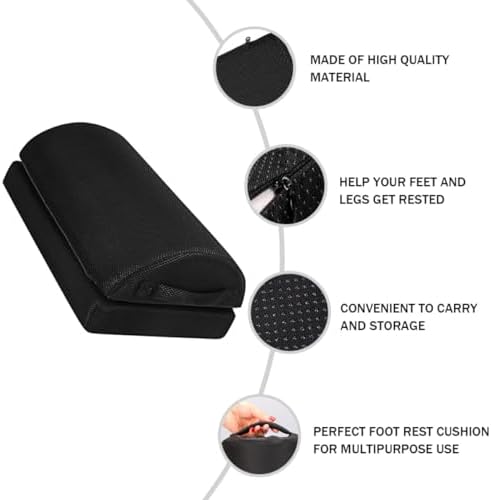 Semi-Cylindrical Footrest Pad, Sponge Foot Rest Cushion