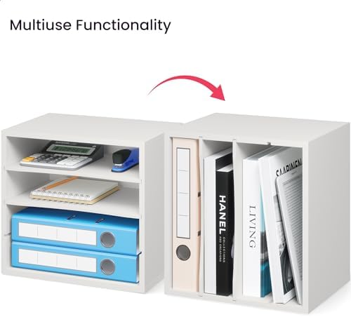 Ballucci 4 Tier File Organizer File Holder, Desk Storage, Letter Paper Tray