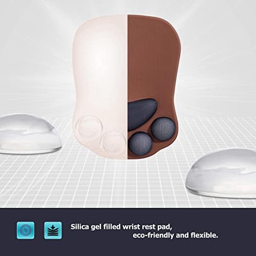 Cat Paw Mouse Pad, Ergonomic Mouse Mat with Wrist Support
