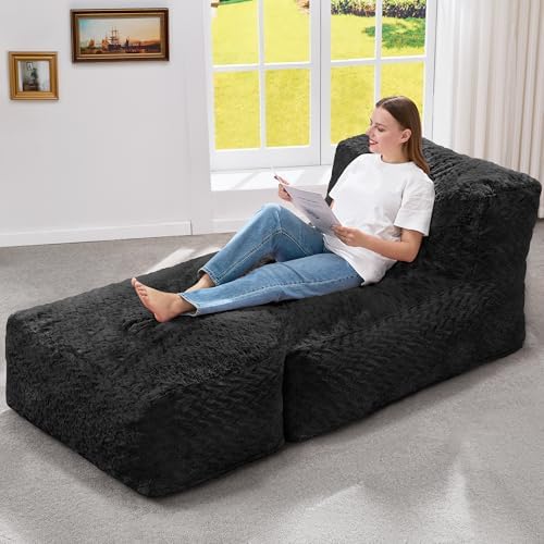 Hobestluk Large Bean Bag Chairs for Adults Giant BeanBag Couch Lounger