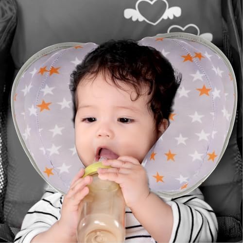 KAKIBLIN Baby Head Neck Support Pillow, 2 in 1 Banana Neck Pillow for Baby