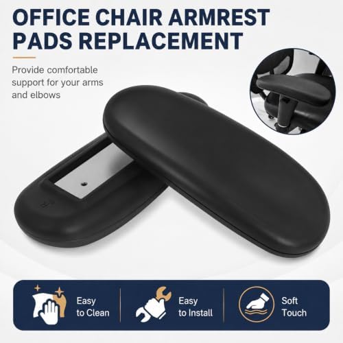 Podoy Office Chair Armrest Pads Replacement, 4" Mounting Holes, 2 Pack