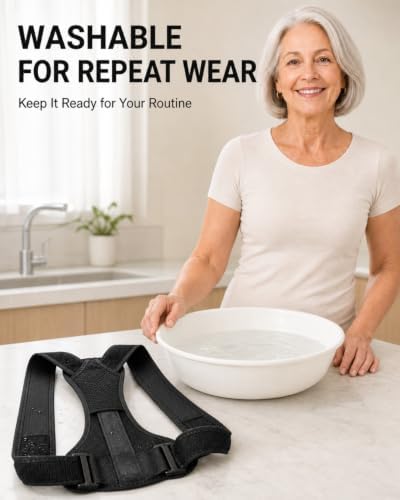 Upper Back Posture Corrector for Senior Women, Shoulder Support