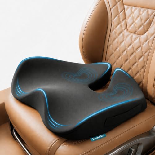 Driver Seat Cushion for Car, Tailbone Pain Relief Car Pillow and Seat Pad