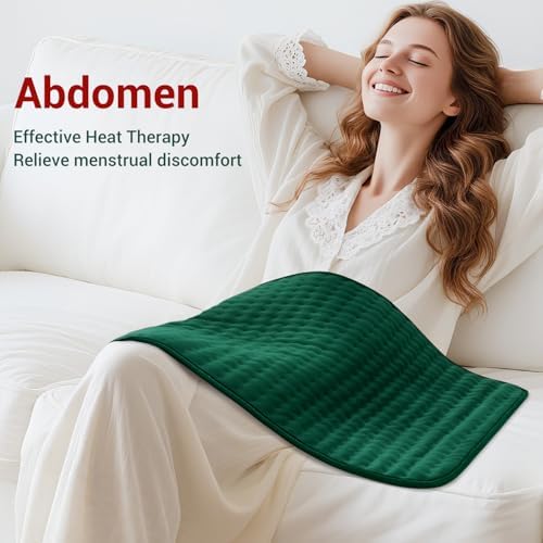 XXXL Heating Pad for Back Pain Relief & Period Cramps, Extra Large Electric Heating Pads for Women Legs Knee Feet Neck & Shoulders, 17”x33” Oversized Heat Pad with Timer, Gifts for Women Mom Men Dad