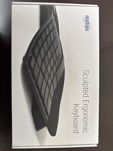 Matias - FK413PCD Sculpted Rechargeable Pc Keyboard