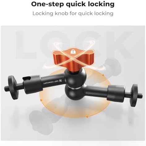 K&F CONCEPT 6" Magic Arm 1/4" Screw Articulating Mini Arm