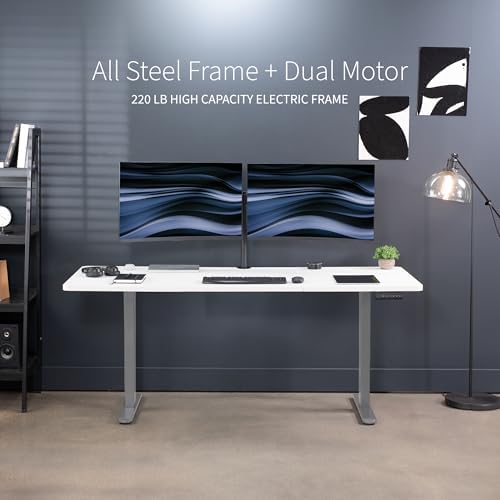 VIVO White 71 x 30 in Standing Desk, DESK-KIT-E2G7W