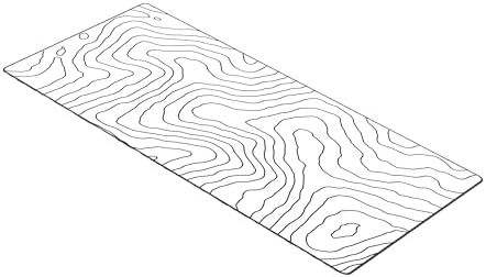 Gamer Boss - Gaming Mouse Pad - 36 x 17 Inches - 4mm Thick with Stitched Edges, Non-Slip Rubber Base, Premium Cloth Mousepad, Desk Mat for Laptop, Keyboard, Computer & PC (Extended Plus, White Topo)
