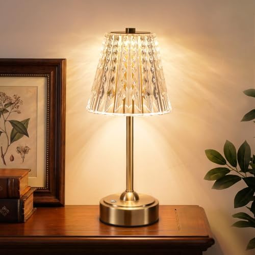 Nusogon Cordless Touch Table Lamp, Premium Rechargeable LED Small Desk Lamp