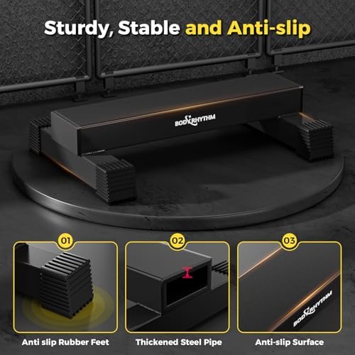 Upgraded Calf Raise Bar for Home Gym Workouts, Standing Calf Raise Machine for Calf Stretching, Squating, Foot Stretching, Anti-Slip Solid Calf Block, Ankle Calf Stretcher.