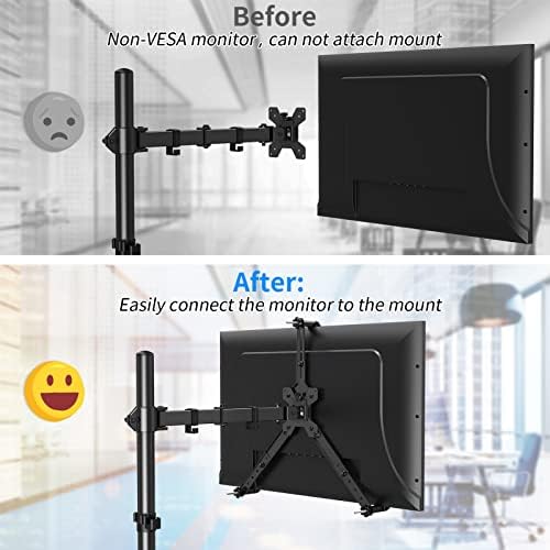 MOUNTUP Universal VESA Mount Adapter Kit, Non-VESA Monitor Mounting Adapter for 19 to 32 inch Computer Screens, Max Load 17.6lbs VESA Adapter