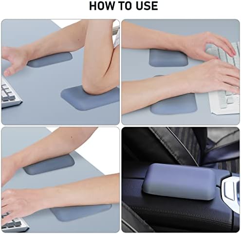 Leolee Elbow Rest Pads for Desk, Gel Ergonomic Wrist Rest Arm Rest Pads
