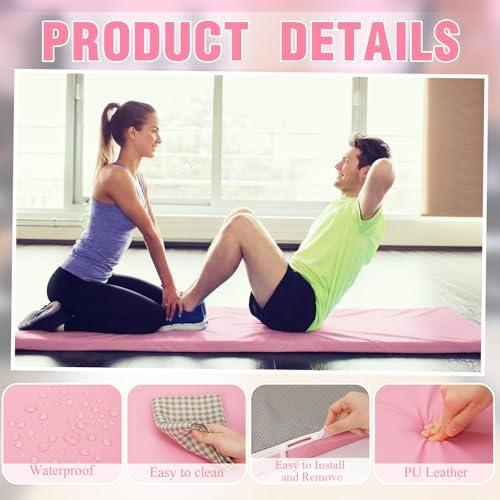 Lyrow 2 Inch Thick Yoga Mat 72x24 with Carry Strap Foam