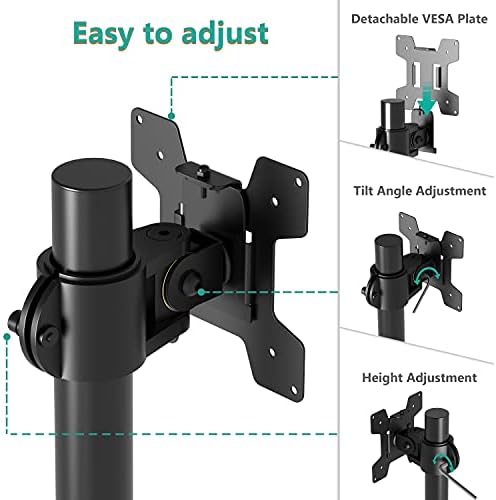 WALI Single Monitor Mount, Vesa Monitor Arm for 13-32 inch, up to 22lbs