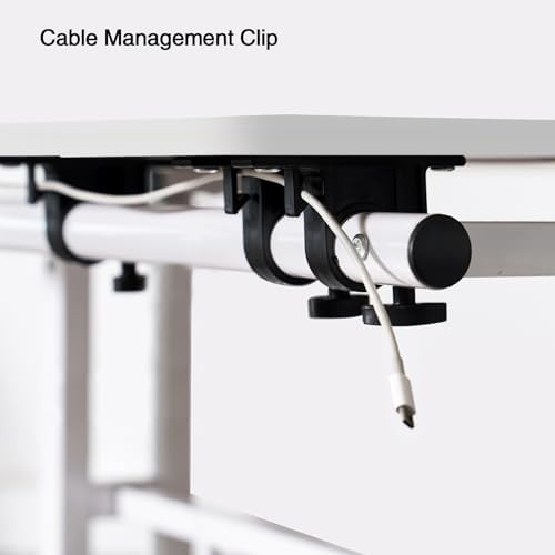 soges 31.5-inch Mobile Laptop Sit-Stand Desk, Height Adjustable, White