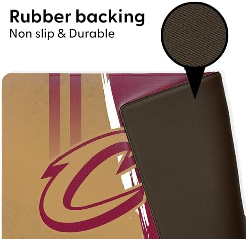 Northwest NBA Cleveland Cavaliers Embossed Anti-Fatigue Mat, Cushioned Kitchen Floor Rug, Non-Slip PVC Standing Comfort, 18 x 30 in