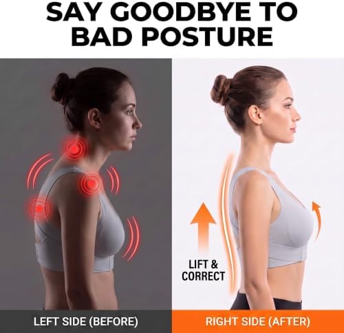 Posture Corrector Bra for Women Wireless Back Support Plus Size Sports Bra