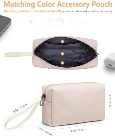 HYZUO 15-16 Inch Laptop Case Sleeve with Adjustable Stand, Apricot