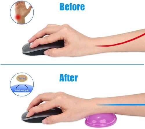Gel Keyboard & Mouse Wrist Rest Set - Keyboard Wrist Rest Pad & Mouse Support for Office Gaming Pad Computer Laptop Ergonomic Comfortable Pain Relief- Pad Set (Mouse Support Set)