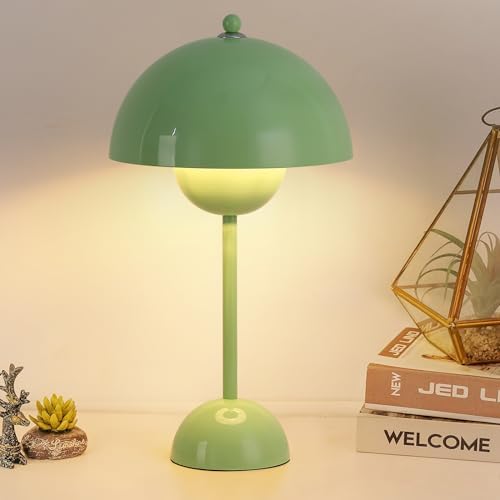 Creative Mid-Century Modern Bud Table Lamp for Home&Office, Rust Red