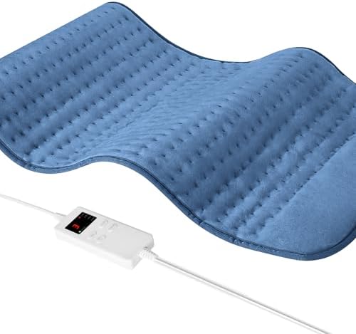 Heating Pad for Back Neck Shoulder, Heating Pads for Period Cramps Relief, Christma s, Father, Mother Gifts for Women, Men, Dad, Mom, Soft & Rapid Heat Large Size 17"x33"