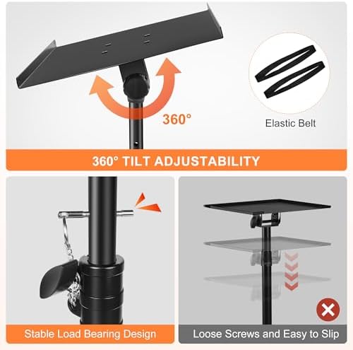 Ramzi Projector Stand,Projector Laptop Stand Tripod Laptop Tripod Stand