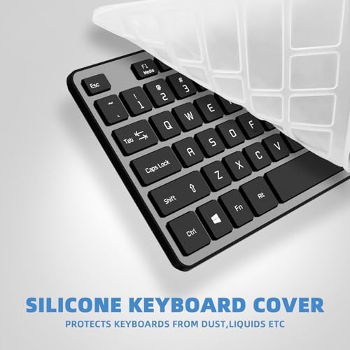 USB Wired Keyboard for Window,Comfortable Quiet Chocolate Keys, Durable Ultra-Slim Wired Computer Keyboard(QWERTY) for PC, Windows 11/10/8/7/XP/Vista KB1430