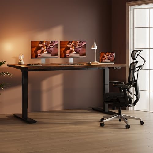 63''x28''Dual Motor Adjustable Large Standing Desk for Home Office