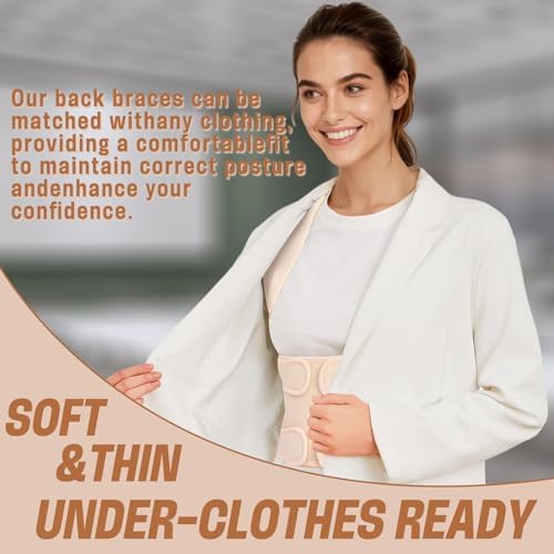 Back Brace & Posture Corrector for Women, Adjustable Back Support