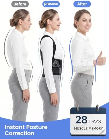 Back Brace Posture Corrector Adjustment: 97.8% Pain Relief, 8H Work-tested