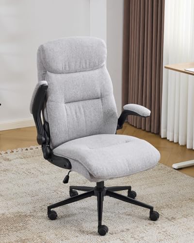 Karl home Ergonomic Office Chair Inflatable Lumbar High Back, Grey