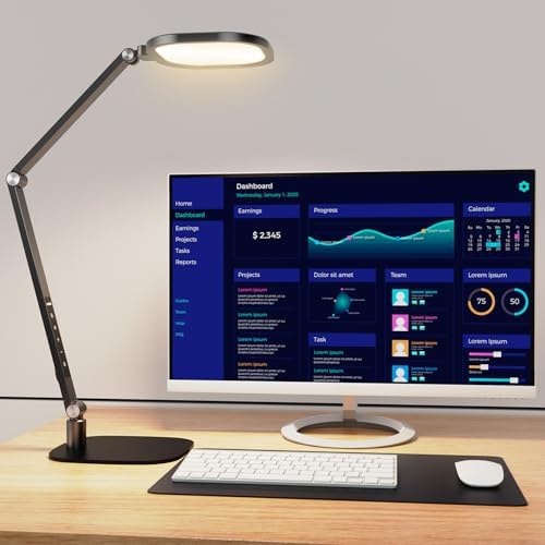 LitONES LED Desk Lamp for Home Office, Eye-Caring Diffused Desk Light