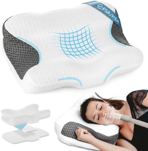 Elviros CPAP Pillow HSA/FSA for Side Back and Stomach Sleepers