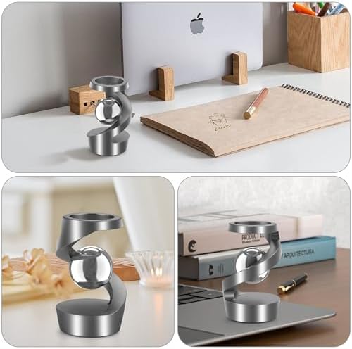 Kinetic Spinning Fidget Desk Toy for ADHD Stress Relief, Gray