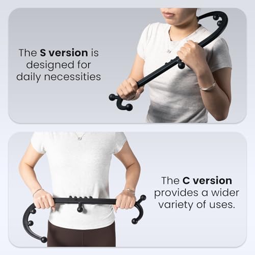 LiBa Trigger Point Massage Tool 11-Node, Collapsible S/C Curve