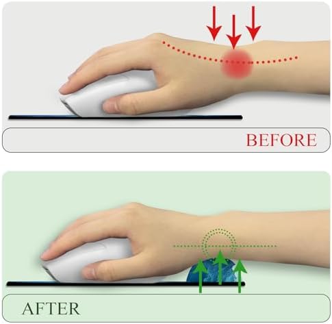 LIMKRIAN Galaxy Mouse Pad with Wrist Rest, 9.8 x 8.6 in