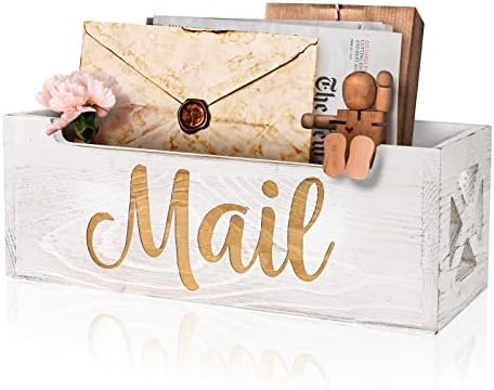 Wooden Mail Organizer Countertop