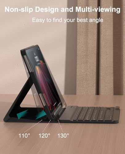for iPad 11th(A16,2025) Case with Keyboard New iPad 10th Gen 2022