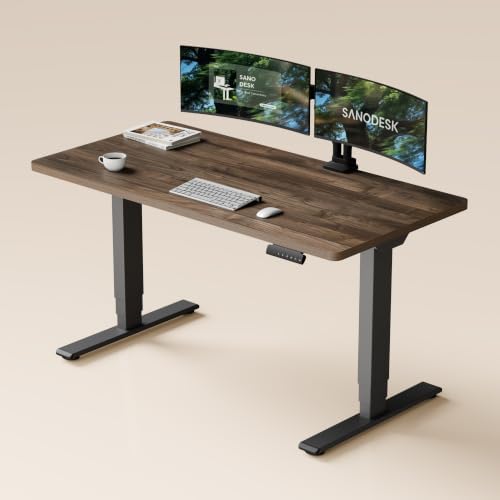 SANODESK Dual Motor Standing Desk 220lbs Height Adjustable Desk