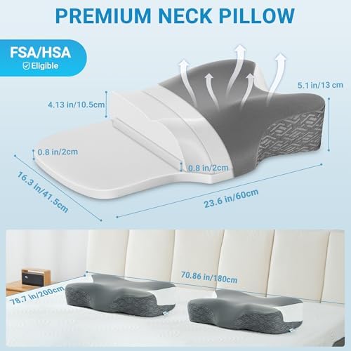 FSA Eligible CPAP Pillow for Users to Reduce Air Leaks & Mask Pressure