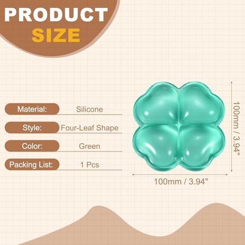 PATIKIL Gel Wrist Rest, Wrist Support for Mouse Four-Leaf Shape Ergonomic Mouse Pad Soft Silicone Support Comfortable Cushion for Computer Gaming Office Home, Green