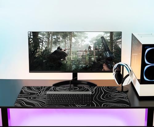 Extra Large Gaming Mouse Pad, Waterproof Mousepad with Stitched Edges