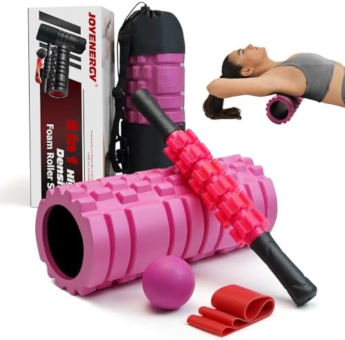 5 in 1 Foam Roller Set High Density Patented Foam Roller for Exercise