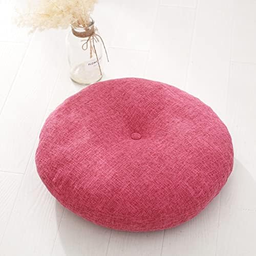 Removable Tatami Futon Floor Cushion Seating Cushion Floor Pillow,Round Living Room Office Chair Pads Mat Yoga Cushion Meditation Floor Pillow M 50cm(20inch)