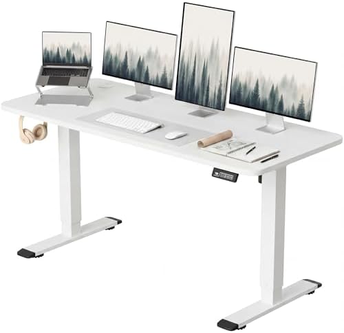 Furmax 55 Inches Electric Height Adjustable Standing Desk Home Office Desk