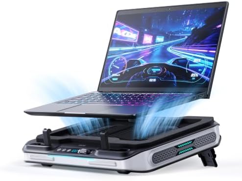 llano V11 Pro Laptop Cooling Pad, Gaming Laptop Cooler RGB Laptop Fan