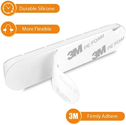 TviewSmart Cord Organizer for Desk, 5 Pack Cord Holders, Cable Clips, White