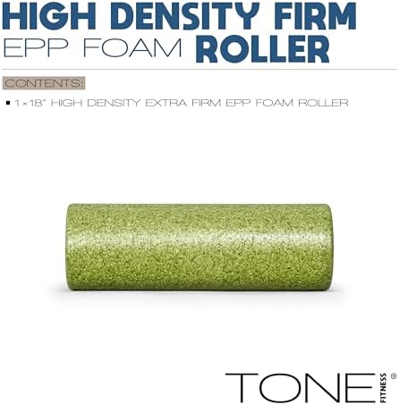 TONE Fitness Firm High-Density Foam Roller for Exercise, Massage & Recovery